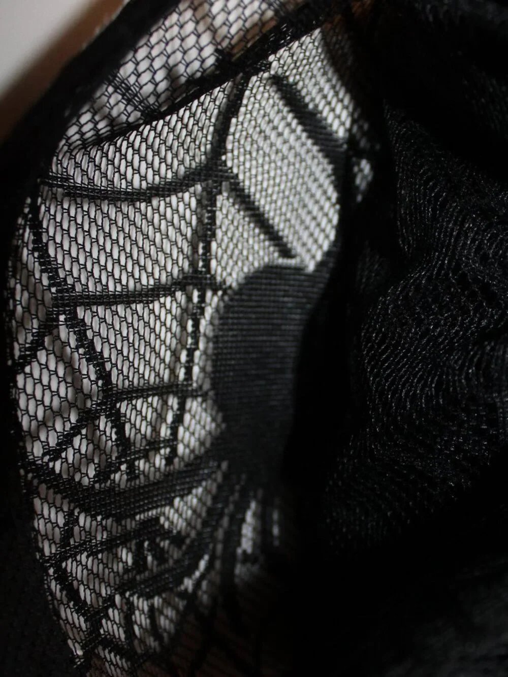 Halloween Sheer Black Lace Spiderweb Shower Curtain Set NWT